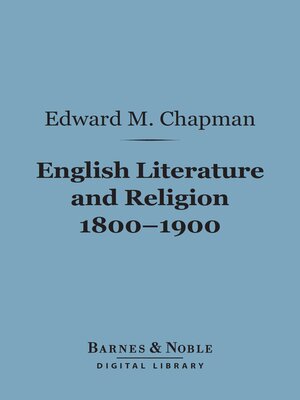 cover image of English Literature and Religion 1800-1900 (Barnes & Noble Digital Library)